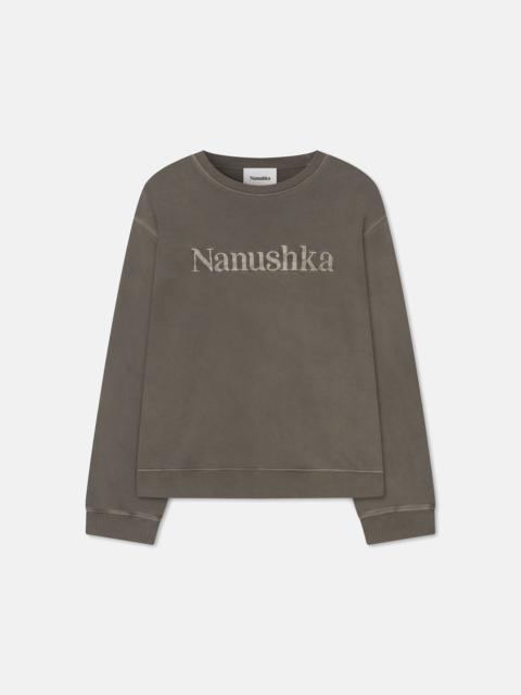 Ever - Organically Grown Cotton-Fleece Hoodie - Shell Symbol – Nanushka
