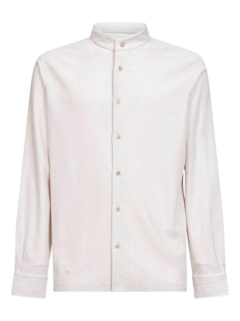 Brunello Cucinelli mandarin collar long-sleeves shirt