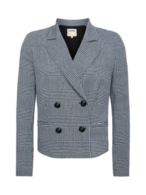 L'AGENCE Atmore Plaid Blazer
