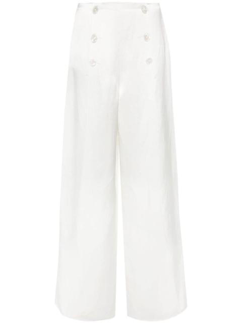 Ralph Lauren satin wide-leg trousers
