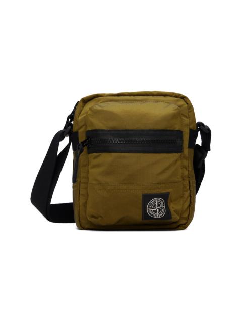 Stone Island Khaki 9200015 Coated Nylon Metal ECONYL Bag