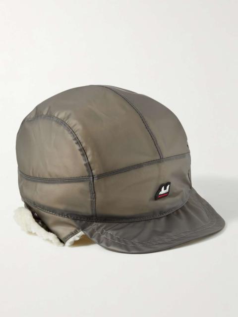 UNDERCOVER Logo-Appliquéd Faux Shearling-Lined Shell Cap