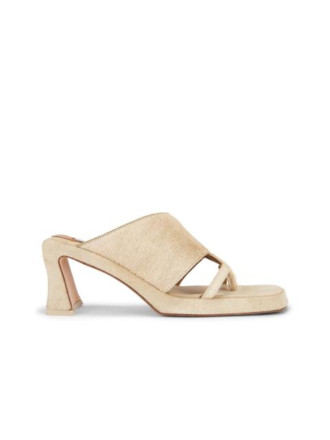 MIISTA Trisha Pony Asymmetric Thong Sandal