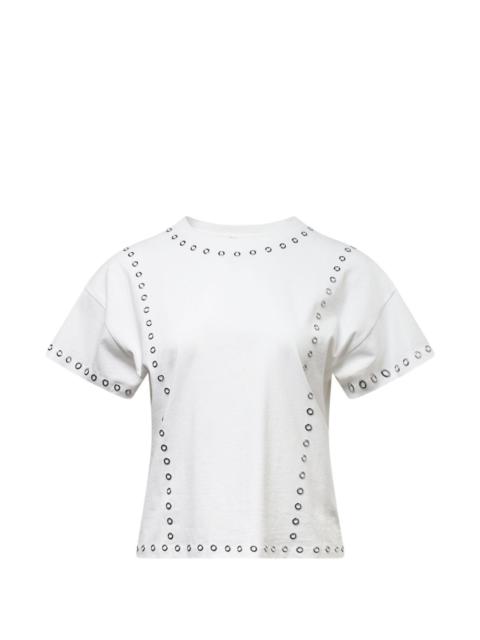 rag & bone Kelly grommet-embellished boxy T-shirt