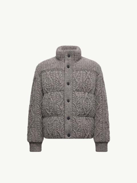 Moncler Grenoble Ellesmere Wool Tweed Short Down Jacket