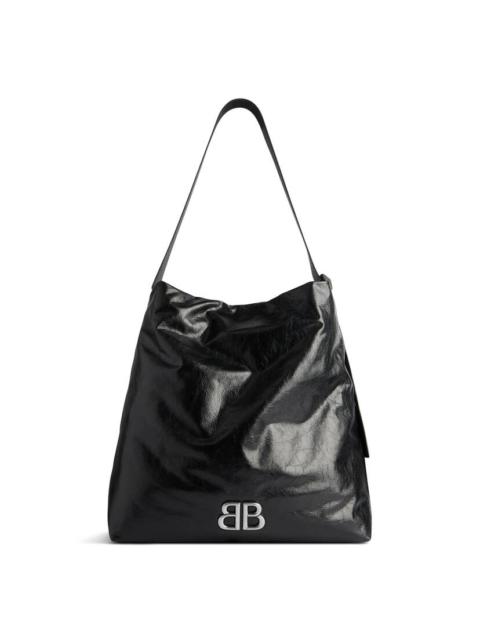 Men's Monaco Medium Hobo Bag in Black