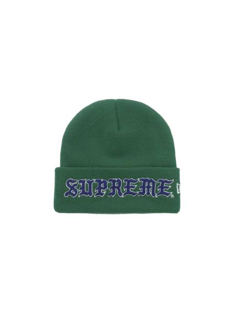 Supreme New Era Old English Beanie "Green" SU27210