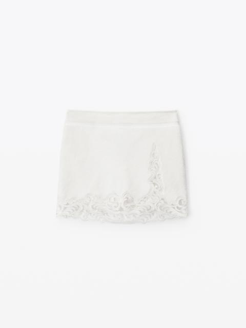 Alexander Wang MINI SKIRT IN TOWEL TERRY