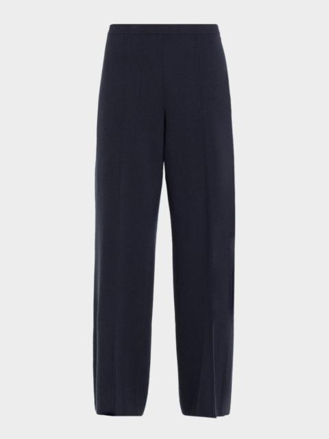 Lafayette 148 New York Cashmere Double-Knit Pull-On Pants