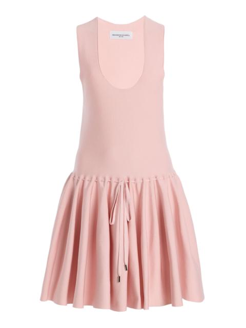 BRANDON MAXWELL The Cleo Knit Mini Dress light pink