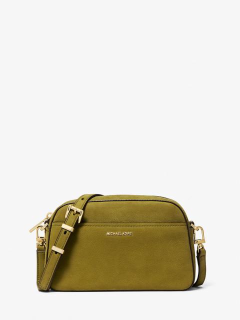 MICHAEL KORS Jet Set Small Nubuck Camera Crossbody Bag