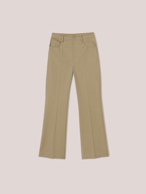 Nanushka ZOEY - Cavalry-twill pleated pants - Pebble