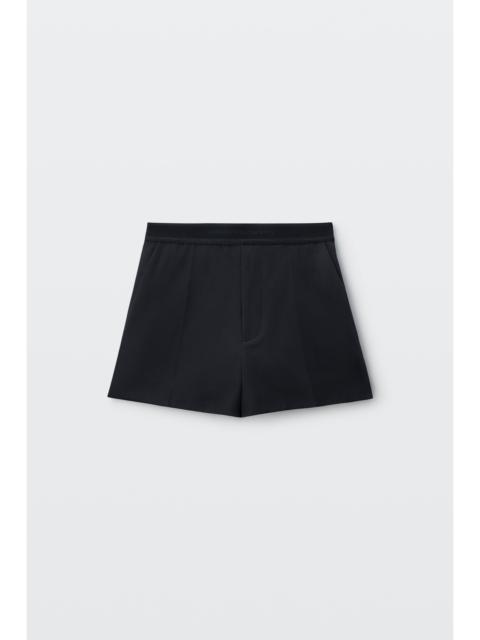 Alexander Wang logo elastic high-rise mini short