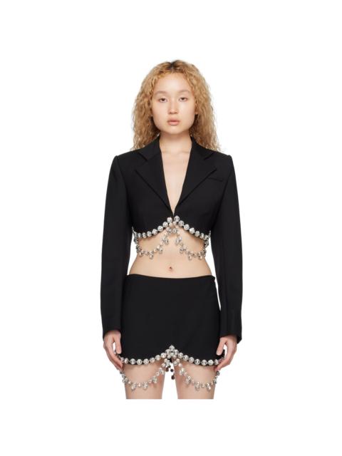 AREA Black Crystal Blazer