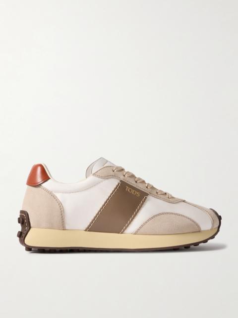 Tod's Sportivo Active Leather And Suede Sneakers
