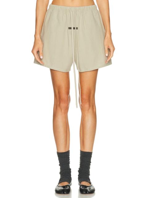 ESSENTIALS Brushed Oxford Soccer Short