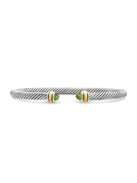 DAVID YURMAN Women's Cable Classics Color Bracelet with 18K Yellow Gold - Peridot