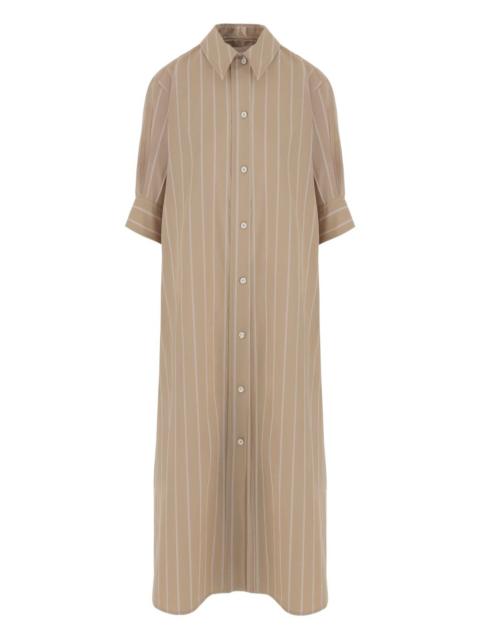 Jil Sander button striped dress