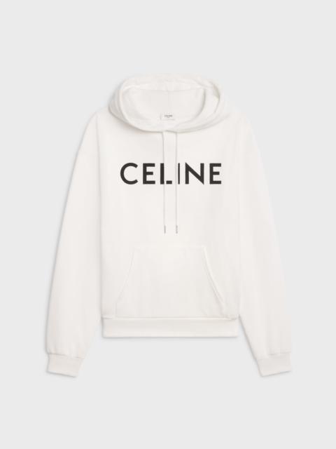 CELINE CELINE HOODIE IN COTTON FLEECE