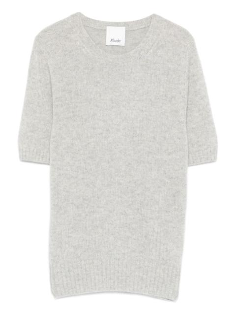 Allude short-sleeve sweater