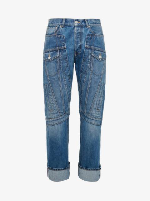 Men's Workwear Jeans in Washed Blue