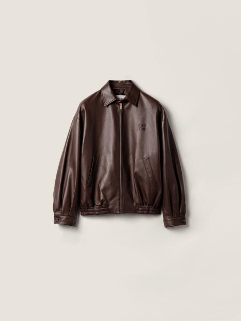 Miu Miu Nappa leather blouson jacket