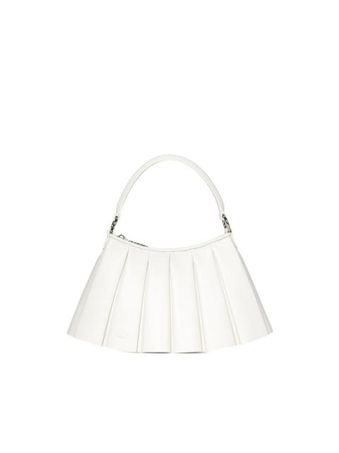 LACOSTE Lenglen pleated leather shoulder bag