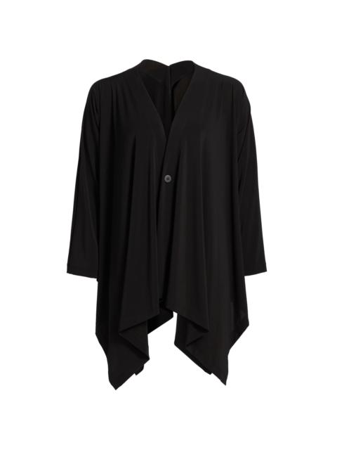 ISSEY MIYAKE Women's Drape Jersey Cardigan - Black
