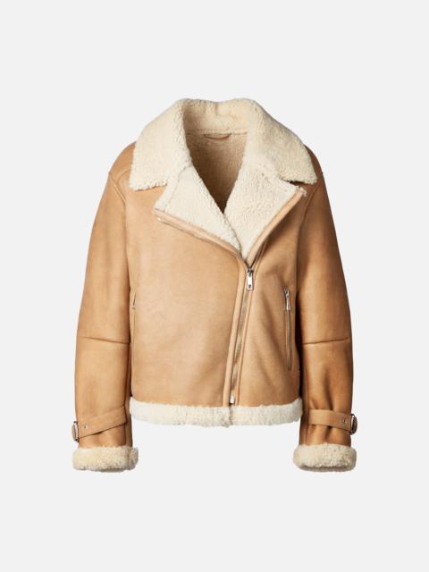 HOGAN Biker in Sheepskin Beige