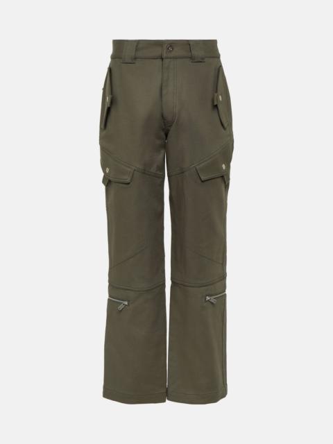 Dion Lee Mid-rise cotton twill cargo pants