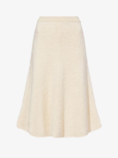 Proenza Schouler Frayed Cotton Knit Skirt