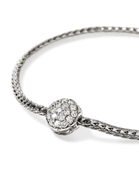 JOHN HARDY JH Essential Pavé Bracelet, Sterling Silver, Diamonds, 1.8MM
