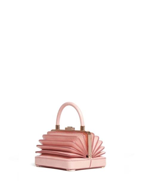 GABRIELA HEARST Small Diana Bag in Pink Snakeskin