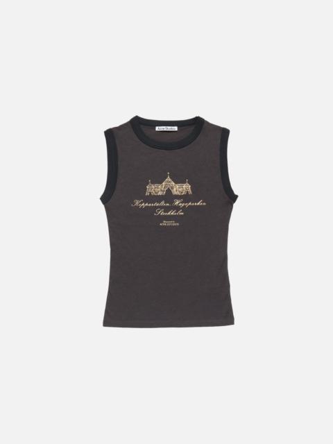 Acne Studios Graphic tank top - Anthracite grey