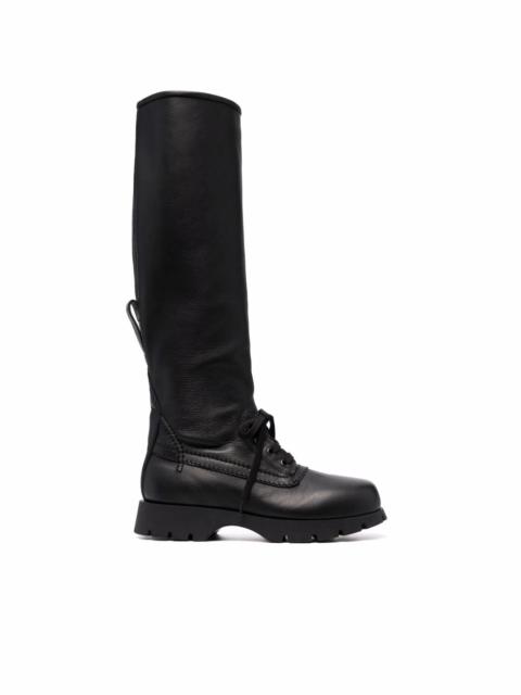 Jil Sander knee-high combat boots