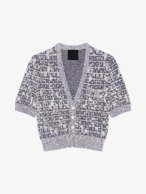 Givenchy CROPPED CARDIGAN IN 4G TWEED WITH 4G DETAIL