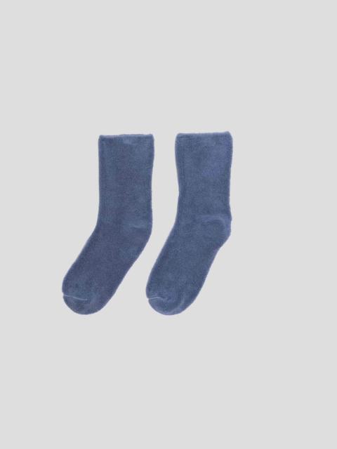 BASERANGE Buckle Overankle Socks - Textured Organic Cotton