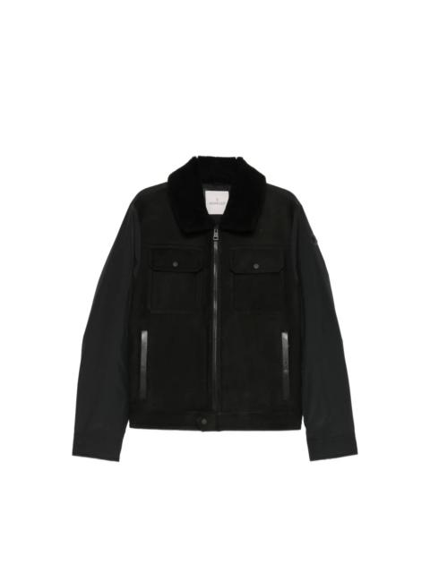 Moncler SHEARLING-COLLAR PANELLED JACKET
