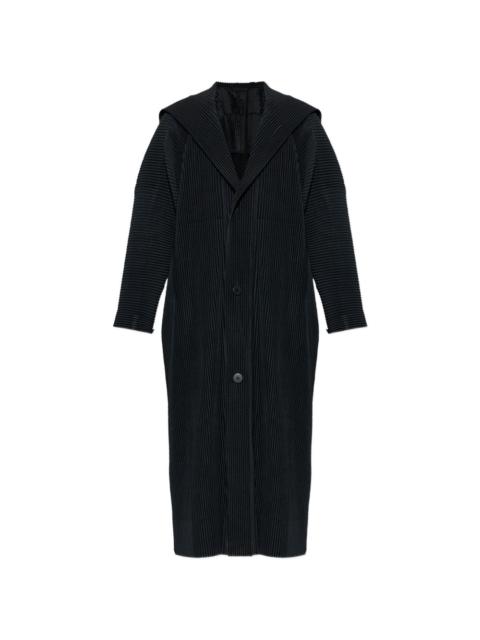 ISSEY MIYAKE hooded buttoned coat