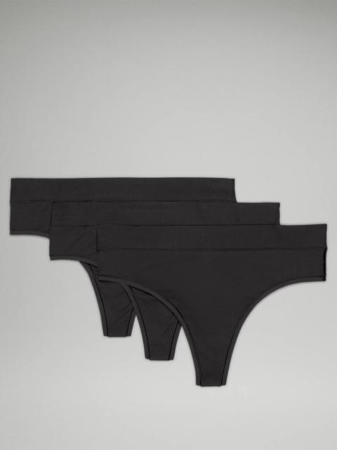 UnderEase High-Rise Thong Underwear *3 Pack