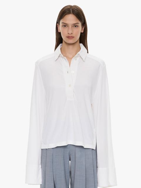 CHRISTOPHER ESBER Deconstruct Denim Long Sleeve Polo