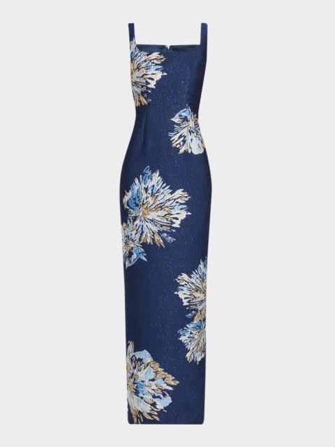 SALONI Bora Brocade Column Dress