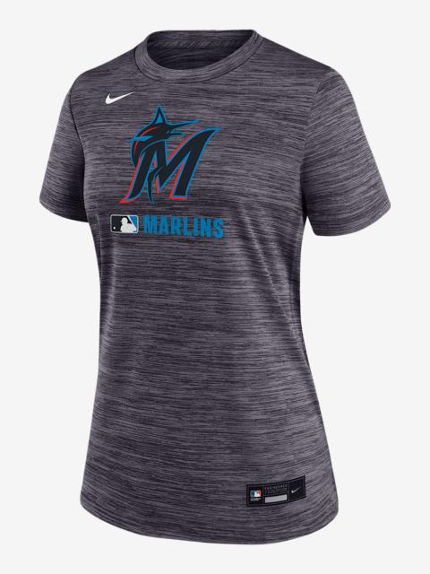 Nike Miami Marlins Authentic Collection Velocity Women's Nike Dri-FIT MLB T-Shirt