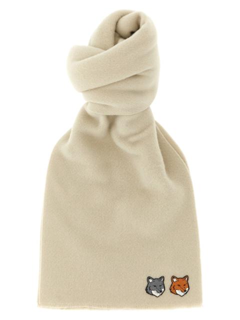 Maison Kitsuné 'Double Fox Head' Scarf