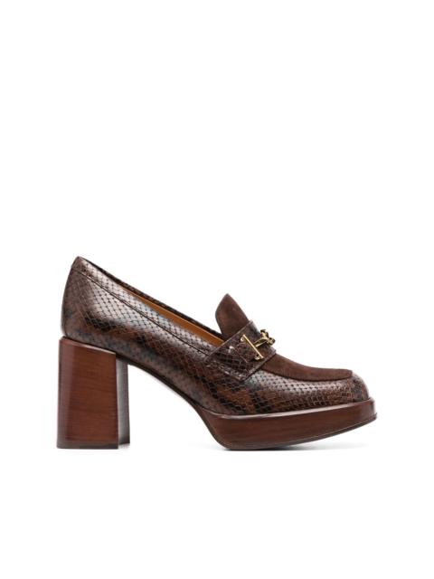 Tod's 80mm square-toe pumps