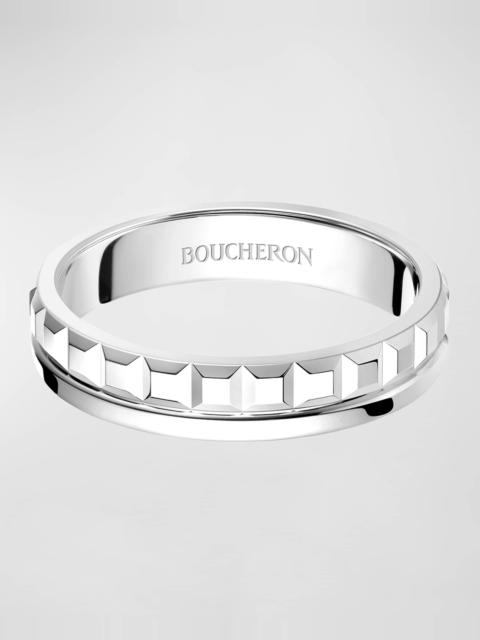 Boucheron Quatre Radiant Edition Wedding Band in 18K White Gold