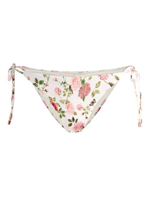 Alice + Olivia A+O X PQ SWIM EMBROIDERED FULL BIKINI BOTTOM