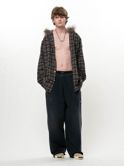 KAMIYA Embroidered Wide Sweat Pants