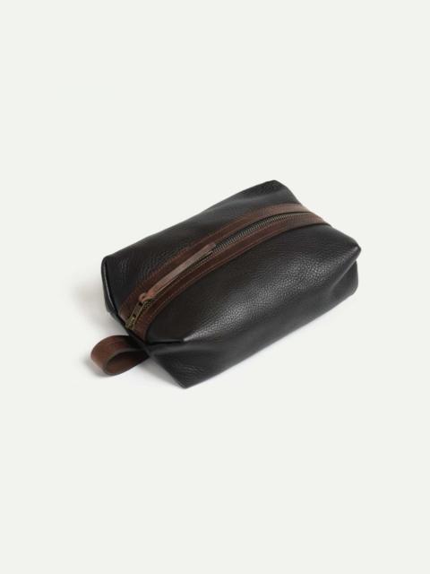 Bleu de Chauffe ZAZOU TOILETRY CASE  -  DARK BROWN