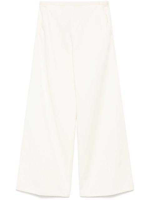 forte_forte twill straight-leg trousers